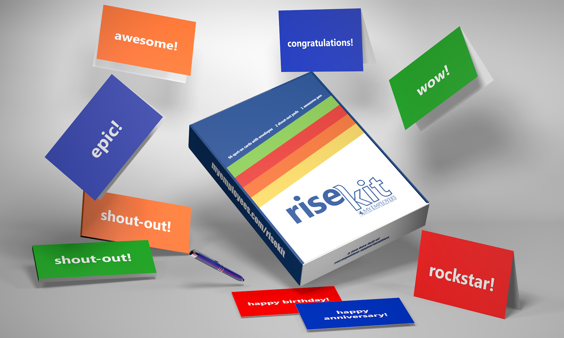 Rise Kit recognition cards and peer-to-peer shout-out forms